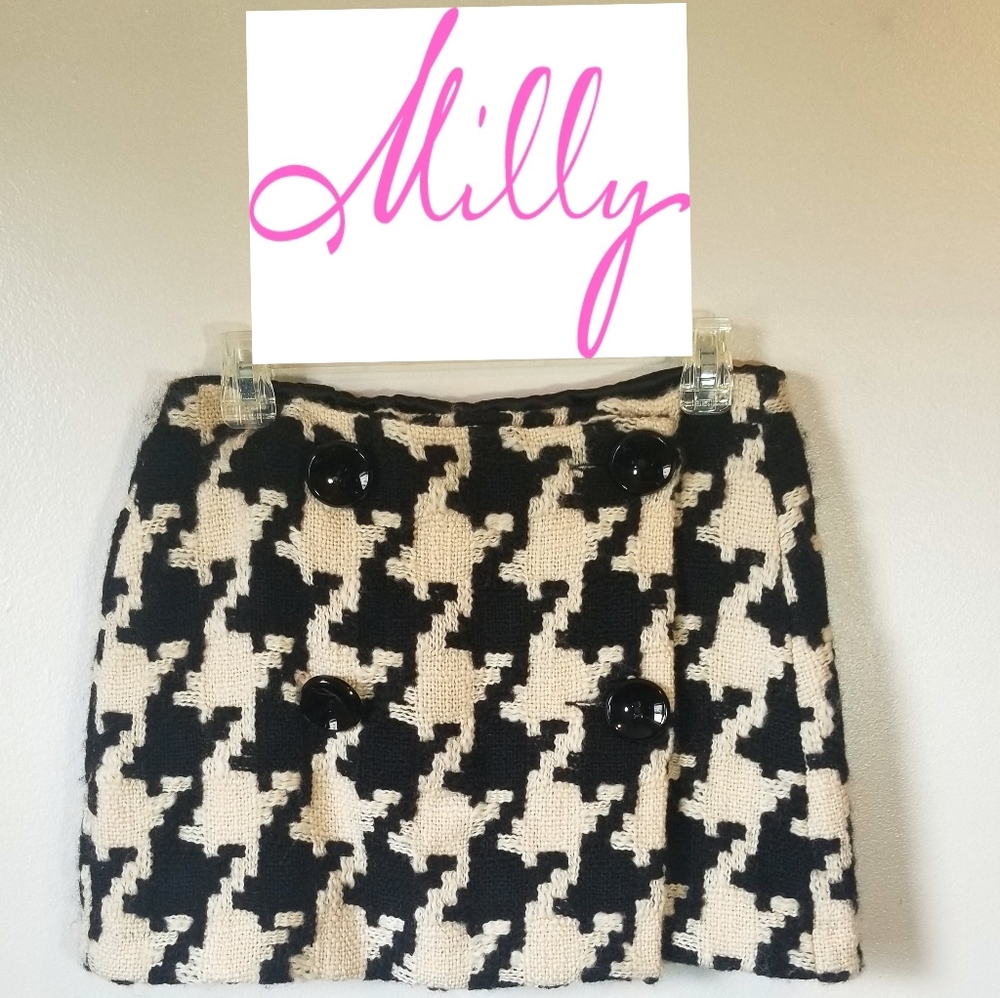 Original Milly of New York Houndstooth Skirt